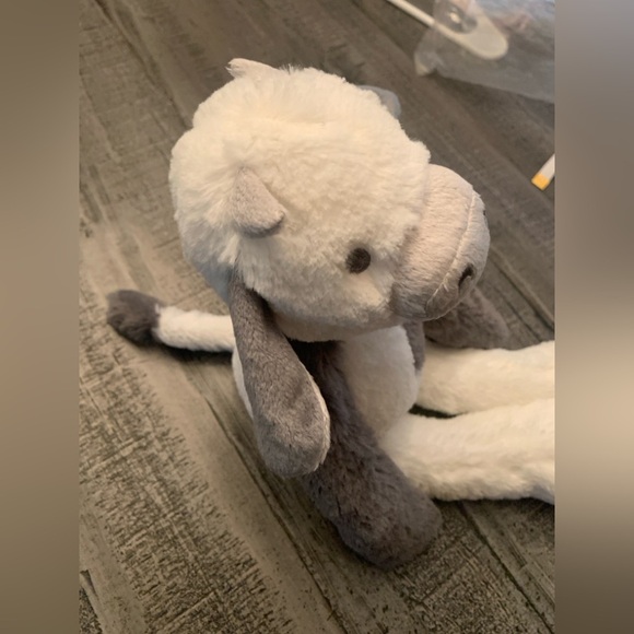 Cow Stuffed Animal, 15in, NWT, white and gray colors, super soft! - Picture 2 of 3